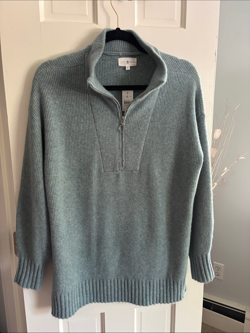 NWT Lou & Grey Zip Sweater